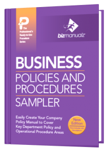 Business Sample Policy and Procedure Manual Template