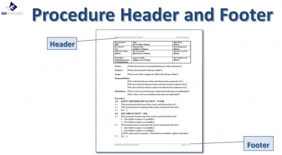 Writing Standard Operating Procedures (Writing SOP) | Bizmanualz