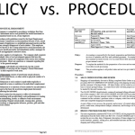 What’s the Difference Between Policies and Procedures?