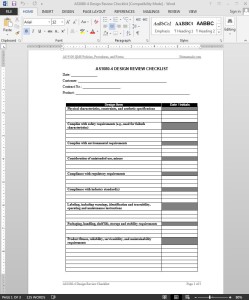 AS9100 Design Review Checklist