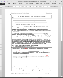 Request for Leave Employer Authorization Template