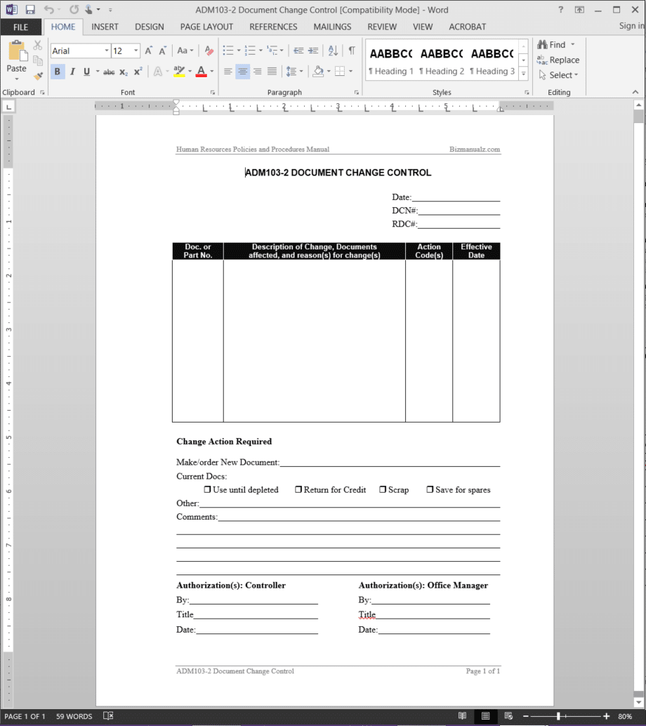 document templates for pages