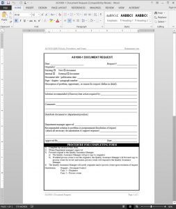 Document Request AS1000-1