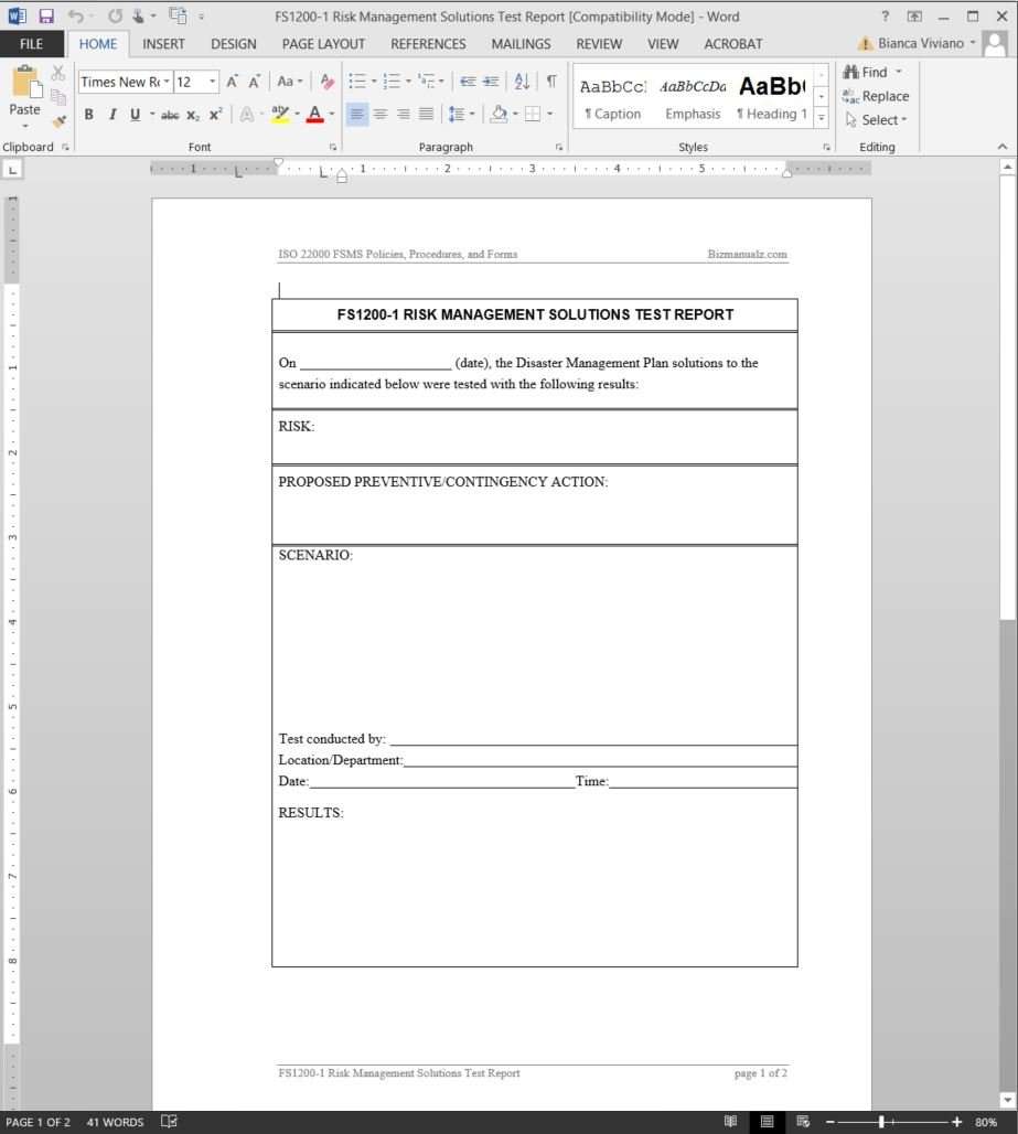 Complete Risk Assessment Template It Risk Management Plan Scope