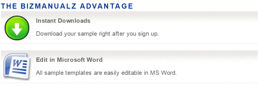 Bizmanualz-Advantage Advantages