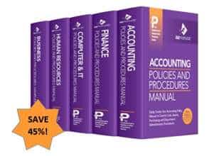Financial Accounting Policy Procedure Manual Templates