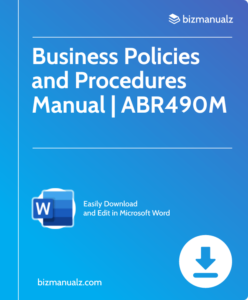 Business Policy Procedure Manual | ABR490M