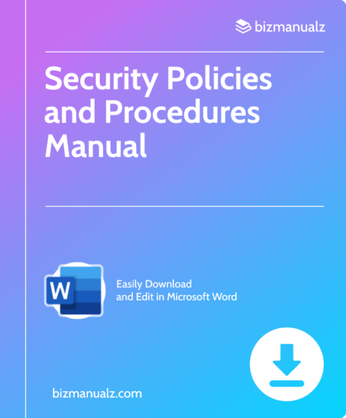 Security Policy Procedure Manual