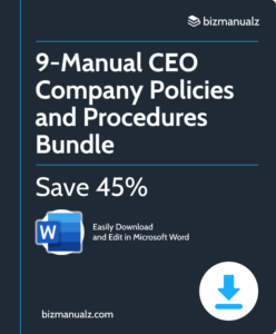 CEO Company Policies and Procedures Manuals