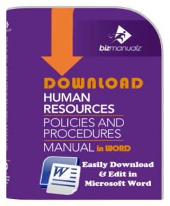 Human Resources HR Policy Procedure Manual