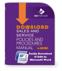 Sales and Service Policies and Procedures Manual