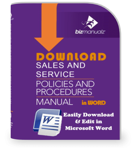 Sales and Service Policies and Procedures Manual