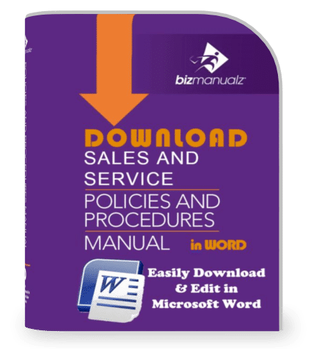 Sales and Service Policies and Procedures Manual