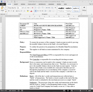 Bank Reconciliation