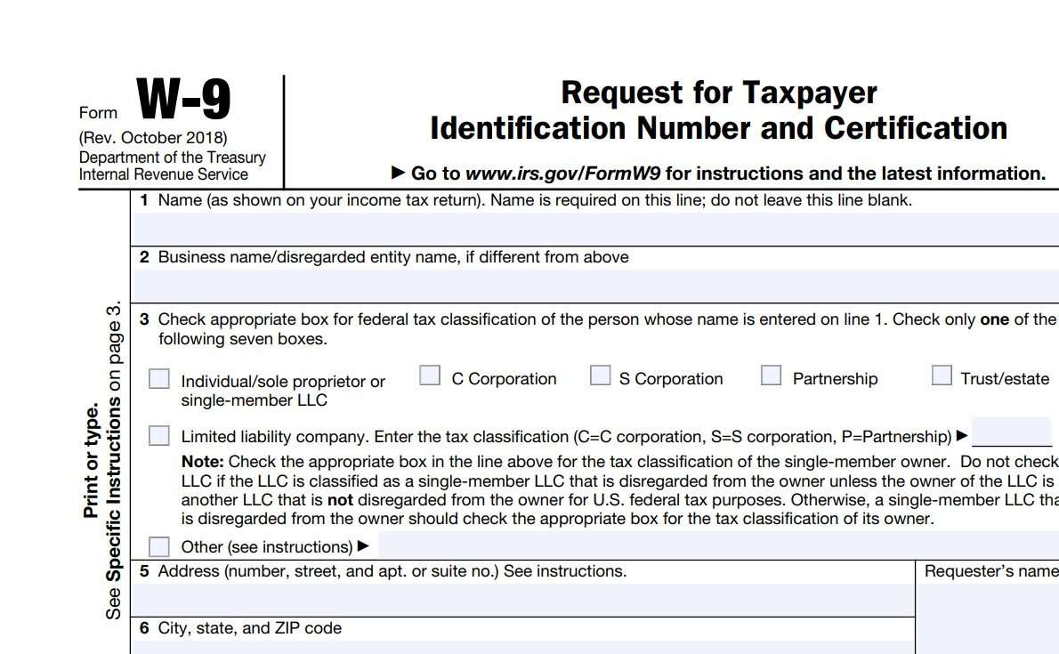 What is a W-9 Form and Why would a business request one?