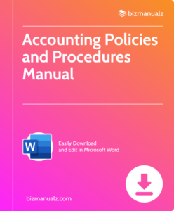 Accounting Policy Procedure Manual