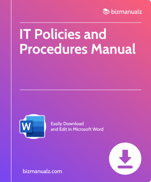 IT Policy Procedure Manual