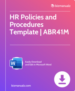 Human Resources Policy Procedure Manual | ABR41M