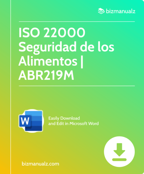 ISO 22000 Seguridad de los Alimentos Procedimientos