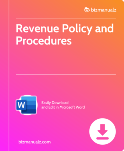 Revenue Policy and Procedures Manual