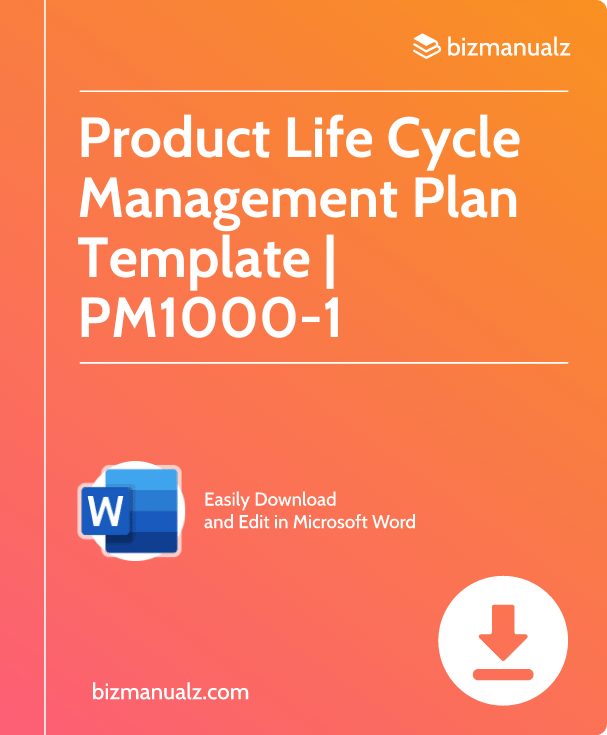 Product Life Cycle Management Plan Template Word