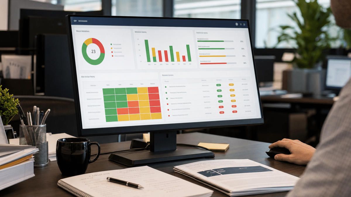 SOX compliance dashboard tracking financial reporting control requirements