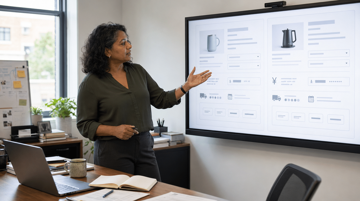 Localization strategist comparing market-specific language and customer experience choices
