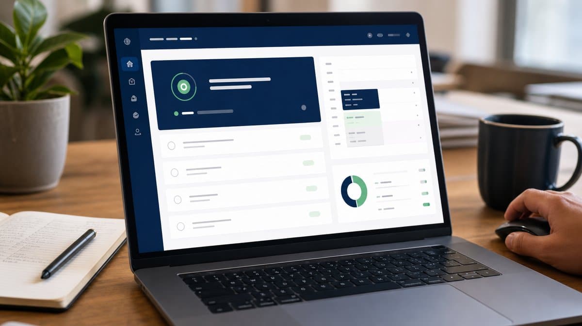 Daily focus dashboard organizing one priority and scheduled work blocks