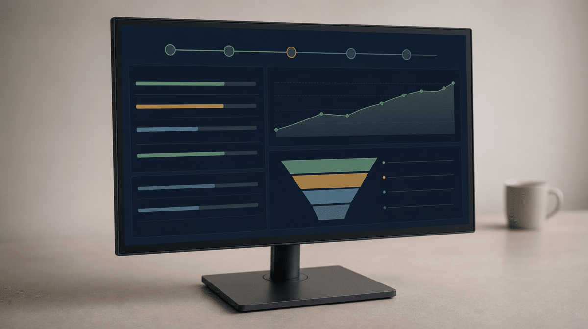 Customer onboarding dashboard showing setup milestones and activation progress