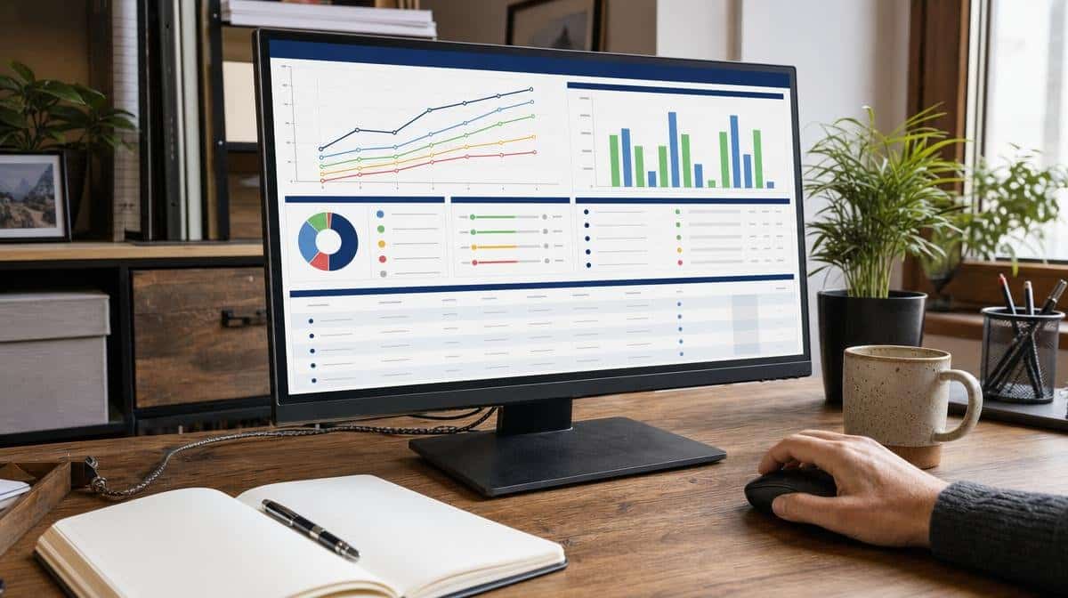 Project status dashboard used to prepare factual updates for a manager