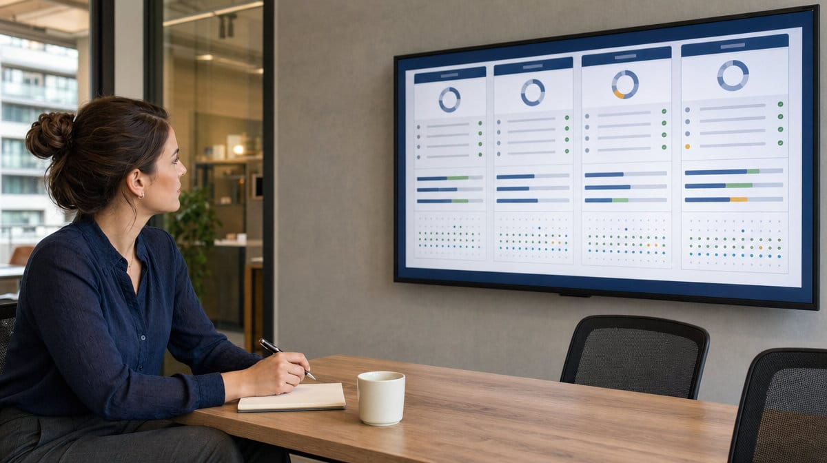 Finance manager comparing outsourced accounting provider service levels and controls