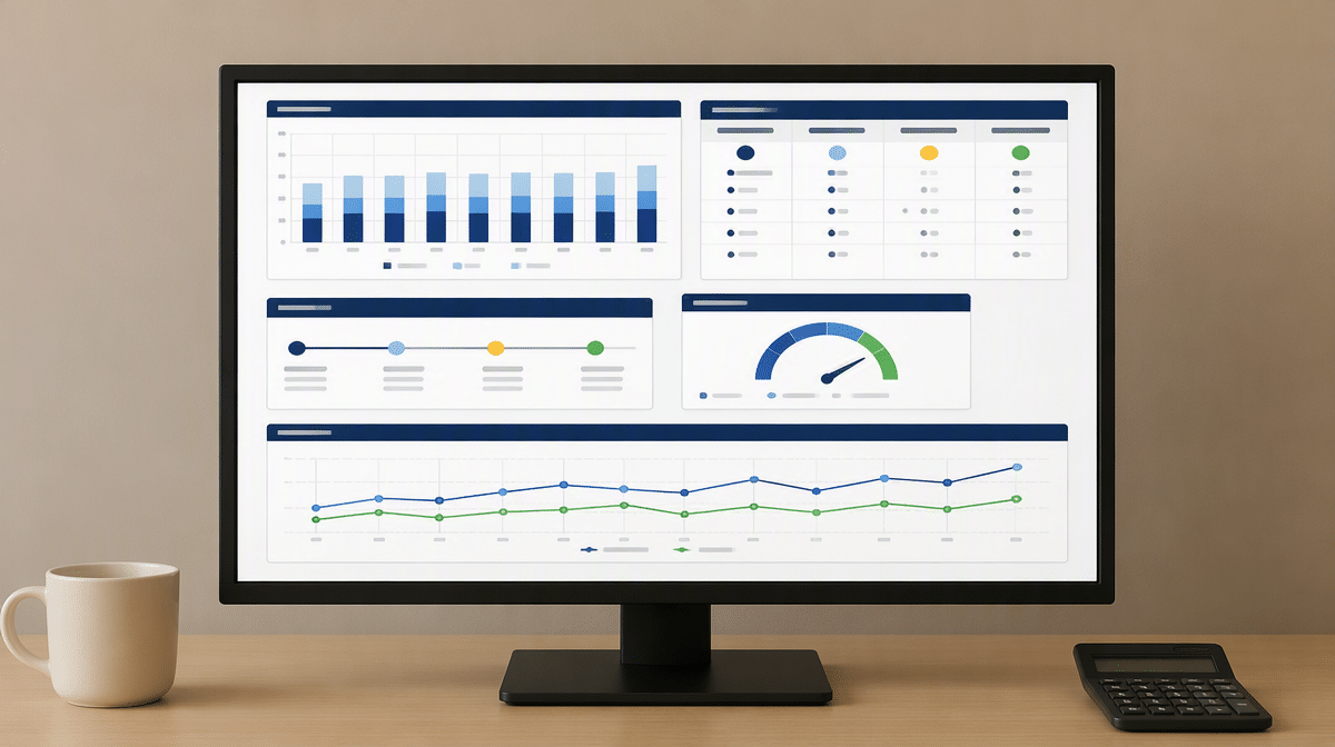 Home health agency cash flow dashboard showing payroll, receivables, and reserves