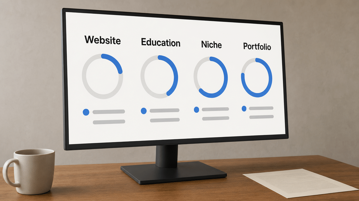 Technical writing career plan for website education niche and portfolio
