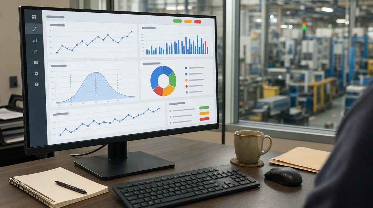 Quality dashboard tracking delivery defects capability and throughput