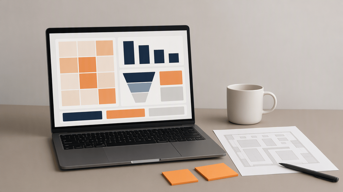 Event planner reviewing trade show experiments, booth traffic, and lead conversion data