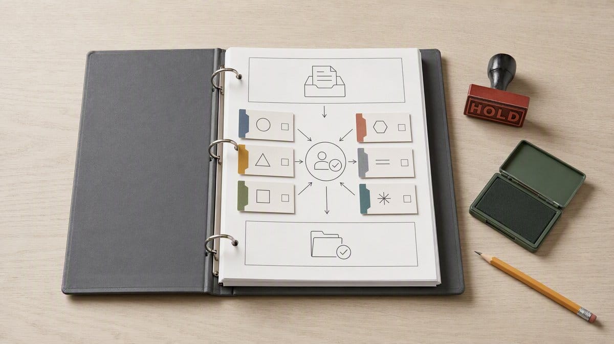 Anthropic AI Employee alternatives represented by an approval binder and procedure pilot cards