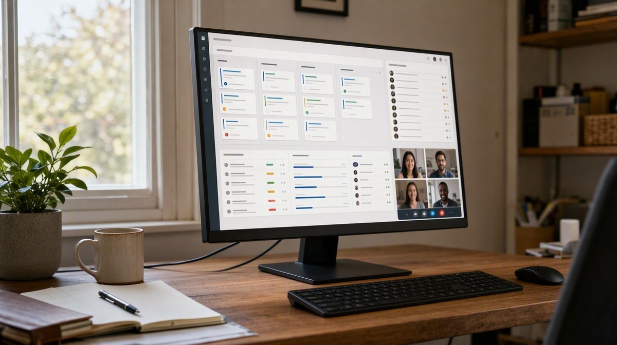 Cloud collaboration workspace for managing a remote team