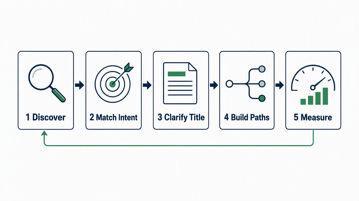 Five-step website visibility diagnostic from discovery through measurement