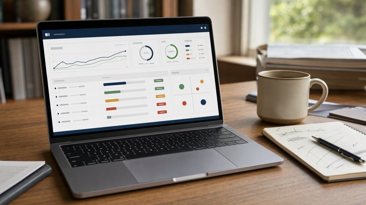 Prioritization dashboard comparing initiatives with available management capacity