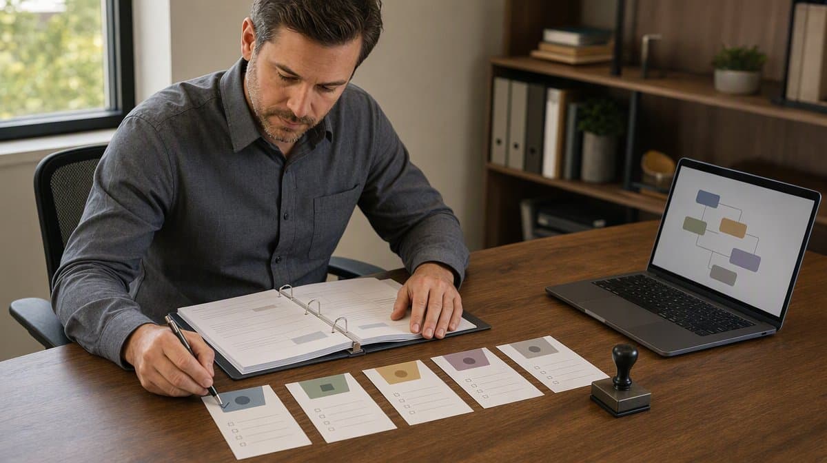 Operations manager using a procedure pilot scorecard to compare Microsoft Copilot Studio alternatives