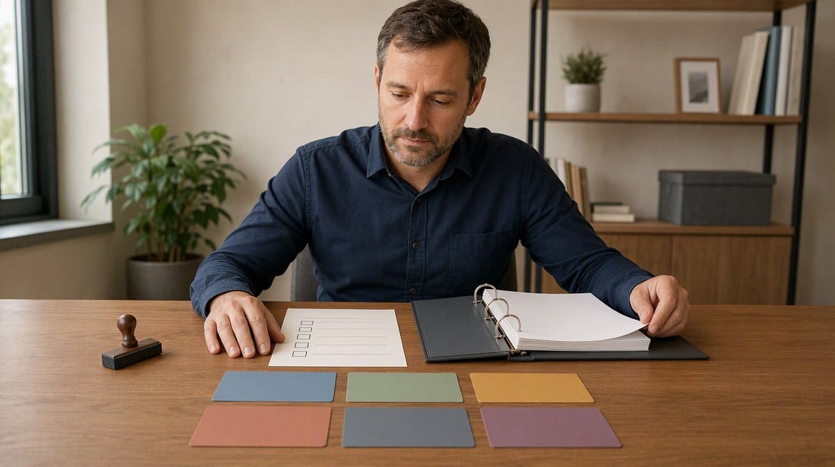 Operations manager reviewing a pilot scorecard for Slackbot alternatives